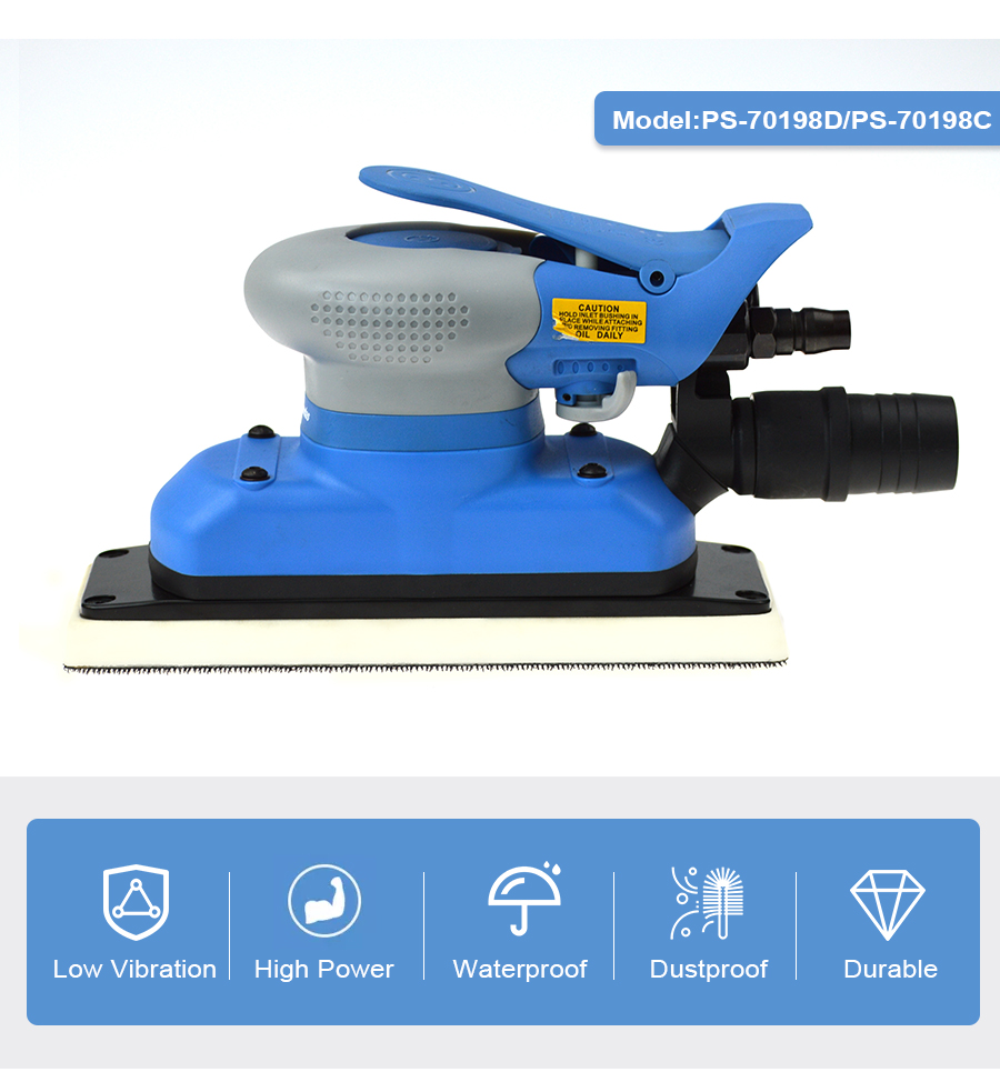 Ponceuse &agrave; air pneumatique &agrave; double action pour automobile