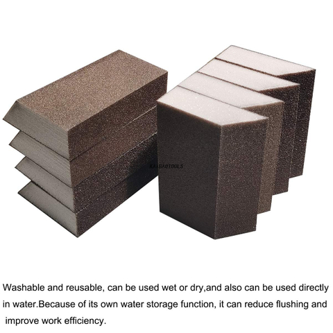 Sable d'éponge de bord biseauté pour polissage en métal en bois