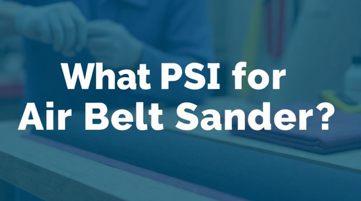 Quel PSI pour la ponceuse de ceinture à air?